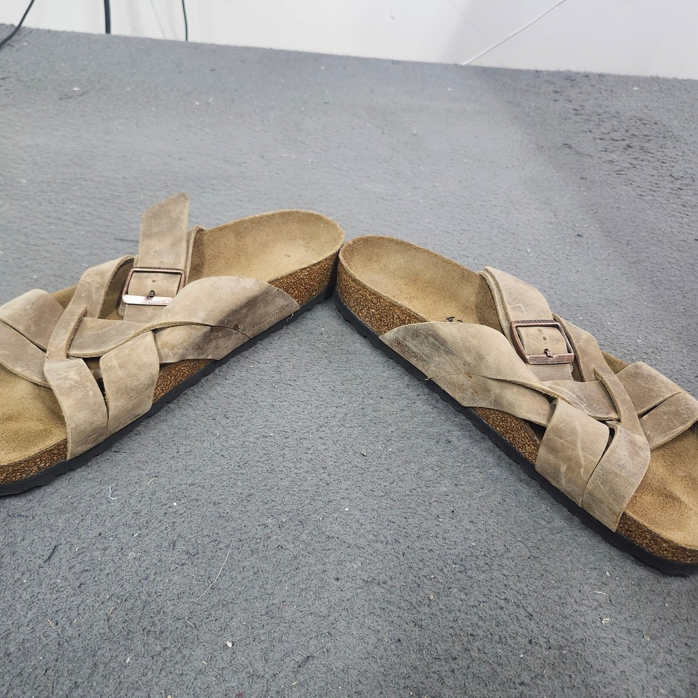 Birkenstock Salina Sandals Tobacco Brown Oiled Leather Mens 43 L12 M10 Regular - Picture 6 of 6